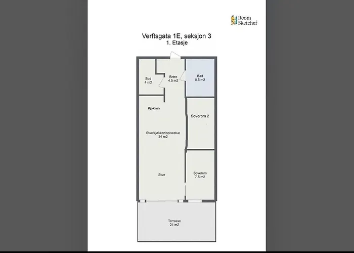 Modern Three-room Apartment, Private Terrace And Roof Terrace Apartmán Trondheim