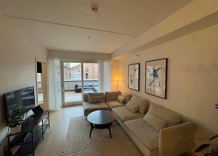 Modern Three-room Apartment, Private Terrace And Roof Terrace Apartmán Trondheim